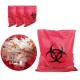 Printed Biohazard Protection Bags Various Sizes And Printed Symbol For Warning Message