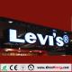led lighting waterproof led advertising outdoor 3d hanging sign board