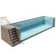 Fliter Pump Included Clear Acrylic Glass Prefabricated Swimming Pool for Family Sports