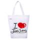 Multi Compartment Eco Canvas Tote Bag Opp Packing Clear LOGO Beautiful Pictures