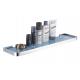 Glass Shelf With Railing 86010-Square &Brass&Chrome&toughened glass &Bathroom Accessories&Sanitary Hardware