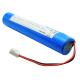 Stick Type 6.4 V Cylindrical LiFePO4 Battery 6600mAh JST VH 2P Connector IFR26650