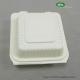 6 inch hamburger box non soggy, leak proof, disposable to go boxes made from cornstarch