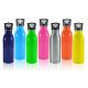 500ml Single wall SS colorful sports bottle with straw lid