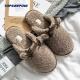 Open Heel Woman Furry Slippers EUR36 - 41 For Home