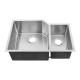 Household Double Bowl Undermount Stainless Steel Kitchen Sink No Faucet / Undermount  Kitchen Sink