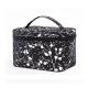 Large Capacity Floral Zipped Nylon Travel Cosmetic Bag