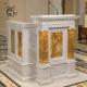 Marble Pulpit Table Natural Stone Carving Church Papal podium Western Style Religious Custom