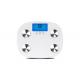 Round Edge HD LCD Display Electronic Body Fat Analyser Scale
