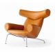 Nordic design Modern Hotel Lobby Lounge Ox Chair Designer Office Sofa Armchair by fiberglass leather