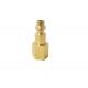 1/4 In. NPT IM Brass Female Plug For Connecting Air Tools