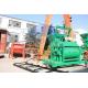 Green Twin Shaft JS1000 Concrete Mixer Building Construction Tools / Equipment