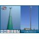 Q345 Overlap Type Telecomminication Towers Anti - Corrosion With Platform