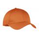 Bright Orange Six Eyelets Logo Baseball Caps Embroidered Sweatband Cotton