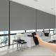 Luxury Cordless Office Window Drapes Double Layers Waterproof OEM