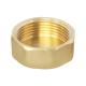 3/4 Female Brass Cap Custom Brass Fittings Safe For Drinking Water