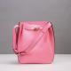 high quality women pink leather bucket bag designer luxury handbags calfskin shoulder bags famous brand shoulder bags