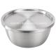 18-34cm Multi-size stainless steel bowl and basin polished metal steel steel big round pickle bowl with lid