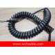 UL Spiral Cable, AWM Style UL21919 24AWG 2C VW-1 125°C 600V, TPE / TPE