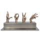 Modern Casting Bronze Actions Sculpture For Outdoor And Indoor Decoration