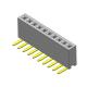 Female Header Connector 1.27mm Single Row R/A Type 1*2PIN To 1*40PIN H=4.30mm