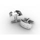 Tagor Jewelry Top Quality Trendy Classic Men's Gift 316L Stainless Steel Cuff Links ADC37