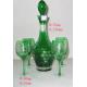 Colored bottle and golet Cup Wine Glass Gift Sets / glassware with paint, silk