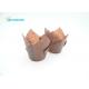 Brown Food Grade Muffin Baking Cups Greaseproof Heat Resistance Tulip Muffin Cases
