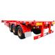 12m Skeleton Truck Trailer 5000kg Tri Axle Container Chassis