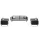 Light Luxury Italian Modern Leather Sofa Coffee Table Set for Office Sectional Sofa