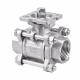 Industrial Usage 3PC Stainless Steel Ball Valve with ISO 5211 at Competitive Cost