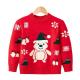 Fashion Christmas Children's Pullovers Kids Girls Boys Knitted Crew Neck Christmas Sweaters