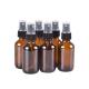 Amber PET Cosmetic Spray Bottles Smooth Surface Skin Care Water Packing