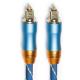Toslink Digital Cable Premium OD6.0 Knited Rope Plated Frosted Shell Square Interface Blue 1.5M HiFi Sound For Subwoofer