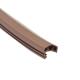 12*6mm Anti Collision PVC Rubber Strip Wooden Door Seal Strip P1809