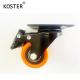 Orange PVC or PU 1.5inch 2inch 2.5inch 3inch Plastic Furniture Casters for Heavy Load