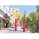Inflatable Advertising Props , Colorful Dancer Man With Logo Painting Service