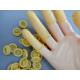 Industrial Cleanroom Finger Cots Antistatic Rubber Yellow