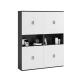 Commercial Furniture Combination Lock Bookcase for Company Locker Archive File Cabinet