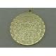 2.0 Inch DBU Die Cast Medals By Die Casting , With Real Gold Plating And 3D Design