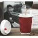 Customized Printing 12oz 16oz Disposable Double Wall Coffee Paper Cup with Lid