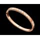   bracelet in 18 kt pink gold with diamonds Also available in white and yellow gold