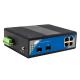 4 Port Industrial Gigabit POE Switch with 2 SFP and 4 Ethernet Ports
