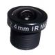 5MP 1/2.7 Fisheye Lens M12 Mount 2.4 mm HD Megapixels Lens Wide Angle CCTV Lens For Security Camera