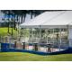 Clear Span Large Frame Tent Light Frame Steel Structure For Soccer Ball Sports