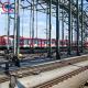 Column Beam Railway Station Supporting Gantry Structure Steel Angle Tower Combination