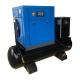 CE Compact screw air compressor with tank and air dryer mounted