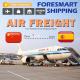 China To Spain International Air Freight Forwarder