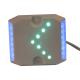 IP65 Plastic Led Road Stud High Brightness Wired Cable 8000mcd With Green Arrow