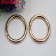 Custom high quality 40 mm light gold round shape spring snap hook for bags